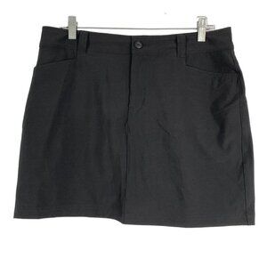 Eddie Bauer Skort Skirt Black Outdoor Hiking Polyester Spandex Women's Size 10